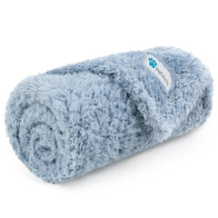 Manta PetAmi para perros pequeños azul, suave y cálida para dormir
