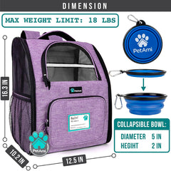 PetAmi mochila portapet entrada doble facilita el acceso a tu mascota