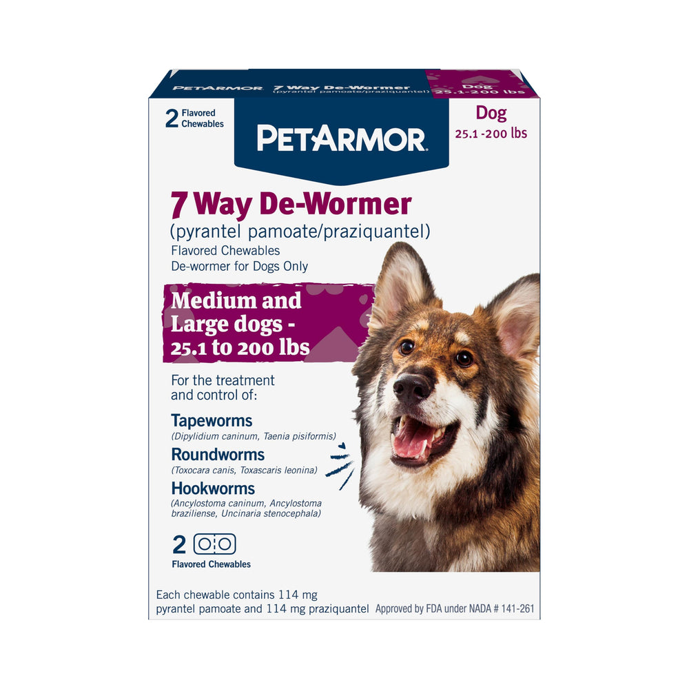 PetArmor desparasitante para perros: tabletas masticables fáciles de administrar.