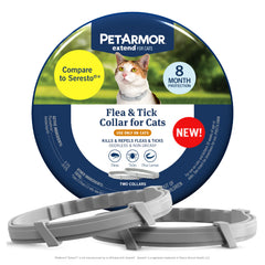 PetArmor Extend Collar para gatos visto de frente, protección de hasta ocho meses.
