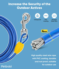 Petbobi recubrimiento PVC, protege cable contra clima y mordidas.