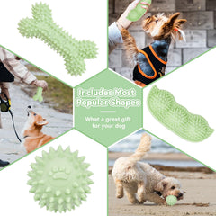 Petcare: juguete denticion verde hueso, textura suave que acompaña el juego activo y limpieza suave.