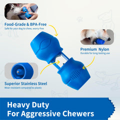 PetClan Chewise dientes de acero inoxidable ofrecen agarre firme e higiene prolongada