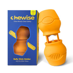 Portapalitos Chewise PetClan con dientes de acero para agarre seguro.