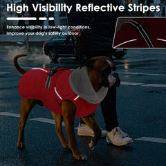 Petglad Chaleco reflectante con orificio para arnés mejora la visibilidad nocturna.