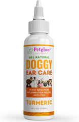 PetGlow: botella de gotas para oídos de perro con cúrcuma para higiene suave