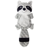 PetHomey juguete para perro sin relleno con mapache gris, ideal para morder y jugar