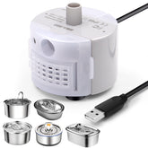 Bomba Petilog para fuente de gatos en acero inoxidable de 3.2L, flujo confiable