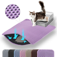 Petinstinct Alfombra XXL para arenero, vista frontal, protege el piso y facilita limpieza
