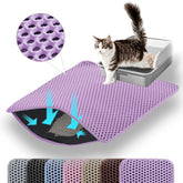 Petinstinct alfombrilla para caja de arena, doble capa, atrapa arena en las patas.