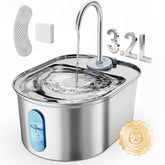 Petinstinct bebedero automático de acero inoxidable, capacidad 3,2 L para gatos y perros.