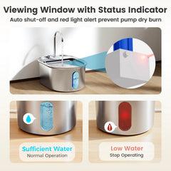 Petinstinct bebedero duradero y fácil de limpiar, apto para lavavajillas.