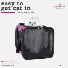 petisfam interior amplio de 17x12x12 pulgadas para gatos cómodos