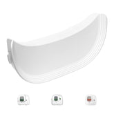 PETKIT Puramax: vista frontal, valla elevadora que reduce la dispersión de arena.