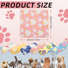 PETKNOWS manta para cobayas con doble capas, protección frente al frío.