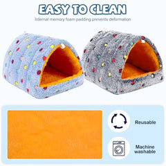 Nido de PETKNOWS con dos aros de tela para colgar fácilmente.