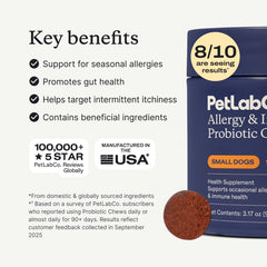 PetLab Co. masticables para perros pequeños, sabor agradable.