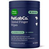 PetLab Co. toallitas dentales para dedo, limpieza suave de dientes