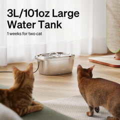 PETLIBRO bebedero gato doble filtración, agua más limpia para beber.