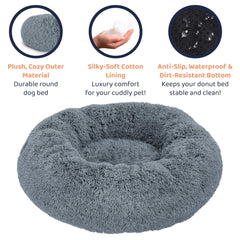 Cama Petloox Donut duradera para uso diario de mascotas