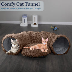 PETMAKER tunel gato con aberturas de observacion para mirar