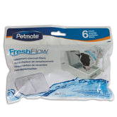 Filtro Petmate, paquete de 6, para agua más fresca en casa.