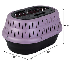Petmate jaula con ventilación 360 grados ofrece aire fresco durante el viaje