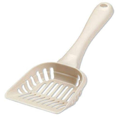 Pala Petmate para gatos con boca amplia, facilita cribado rápido de arena.