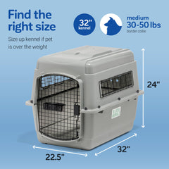 Petmate Sky Kennel ventilación 360° para flujo de aire