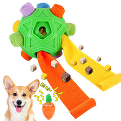 Petration balle-snuffle-chien-interactive stimule l'odorat et le jeu mental.