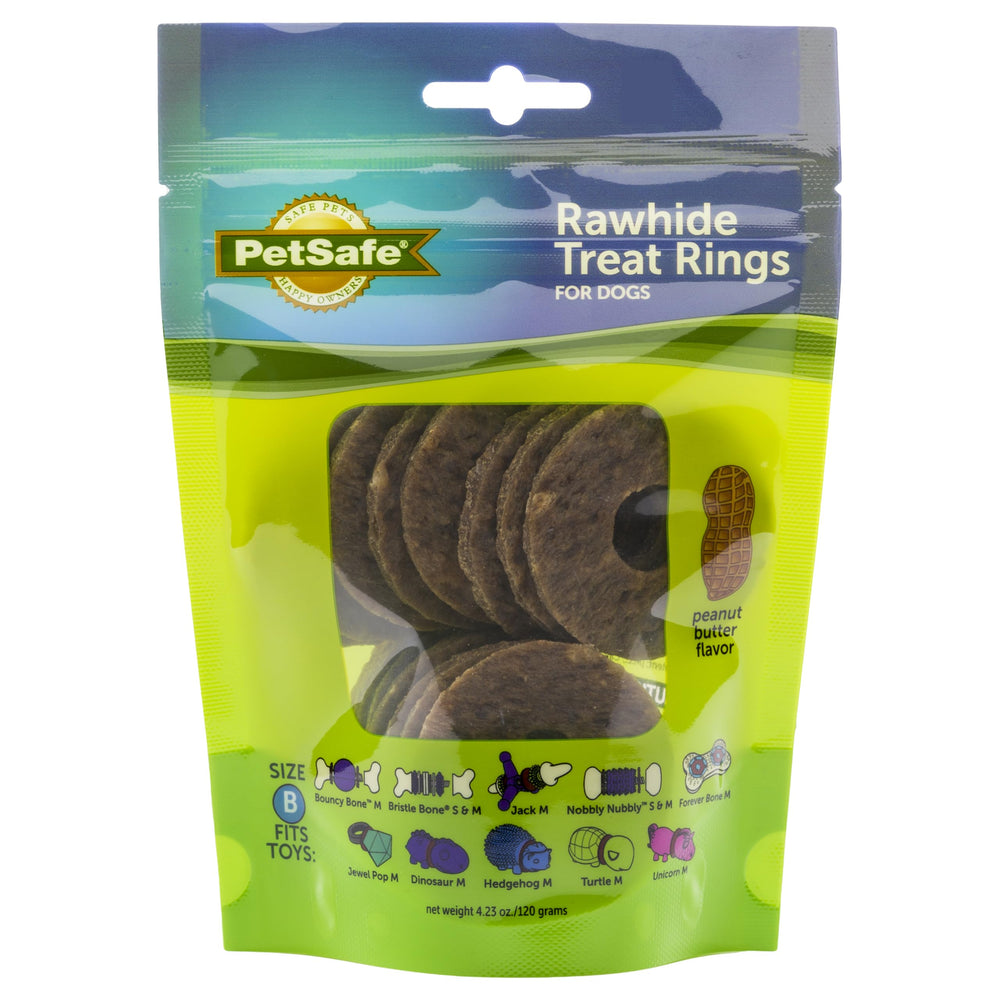 PetSafe Busy Buddy anillos de cuero crudo naturales para premiar conductas en entrenamiento