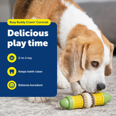 PetSafe Cravin' Corn: anillos-tratamiento-rellenos para mordisqueo prolongado.