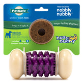 PetSafe Nobbly Nubbly: juguete duradero para masticadores fuertes, ideal para sesiones de juego prolongadas.