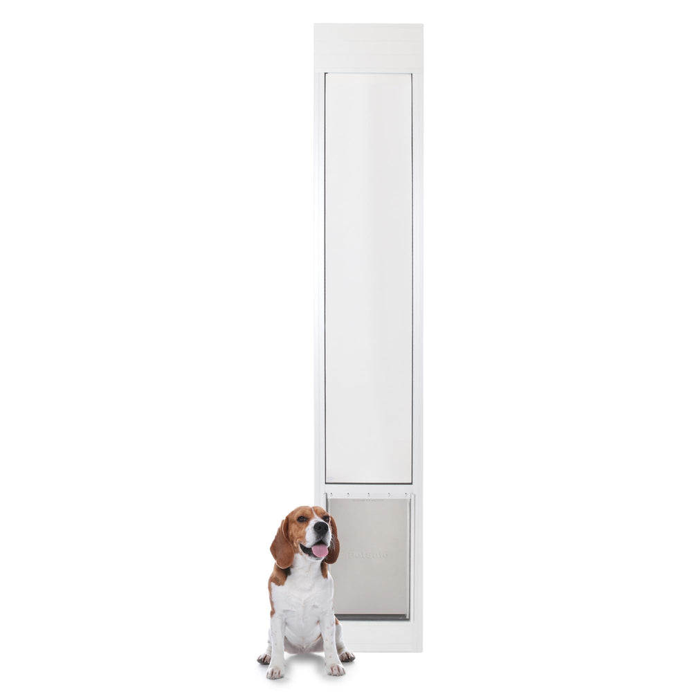 PetSafe puerta-mascota-vidrio-corredera instalada facilita acceso sin taladro.