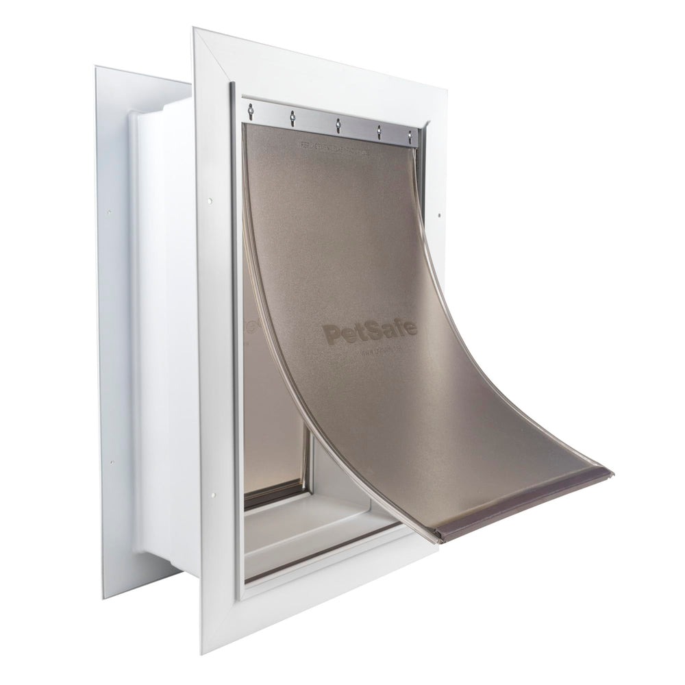 PetSafe Puerta de Pared para Mascotas montada, acceso independiente para perros y gatos.