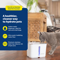 PetSafe Viva bebedero con indicador de nivel de agua para nevera de casa.