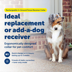 Collar PetSafe YardMax con banda ajustable para perros.