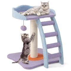 PETSITE arbol-gato-pequeno-plataforma-superior: plataforma elevada para siestas seguras y observación.