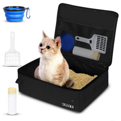 Petskd caja portátil para gatos con tapa, ideal para viajar sin ensuciar el coche.