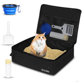 Petskd caja portatil para gatos con tapa y dimensiones adecuadas para viajar.