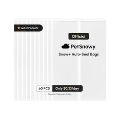PetSnowy bolsas autocerrables para caja de arena automática, uso diario y limpieza fácil.