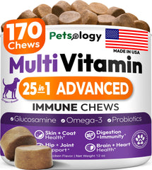 Petsology multivitamínico para perros en botella, apoyo general de bienestar diario