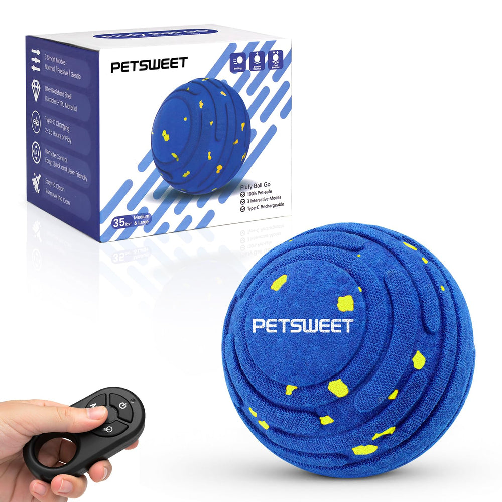 PETSWEET: bola interactiva con control remoto para mantener a tu perro activo.