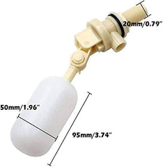 Petvalve control de nivel de agua con flotante para constancia.
