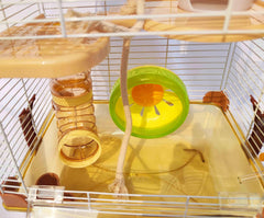 PETZHUBO rueda silenciosa para hamster, juego tranquilo diario.
