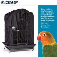 PH Prevue Hendryx cobertor jaula aves, tela transpirable de nylon para un ambiente cómodo.