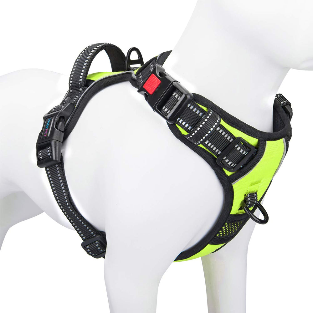 PHOEPET arnés sin tirón para perros pequeños con enganche frontal para control.