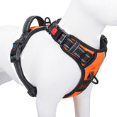 PHOEPET arnés reflectivo para perro de talla grande mejora visibilidad nocturna.