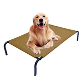 PHYEX cama-perro-elevada-grande marron ofrece reposo fresco al exterior