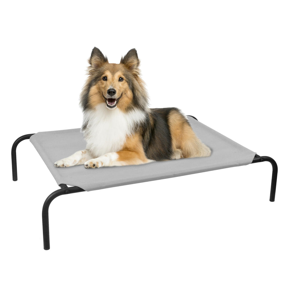 PHYEX cama elevada para perro con marco de metal, soporte estable